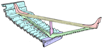 Oseberg ship frame sketch