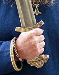 Viking sword grip